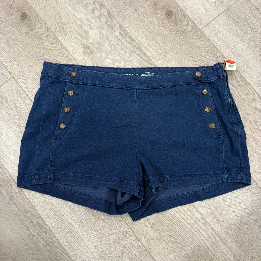 Old Navy Women's Jean Shorts - Dark Blue